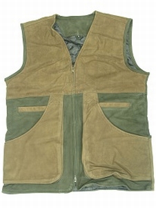 WHD leather for hunting / skeet vest green size L